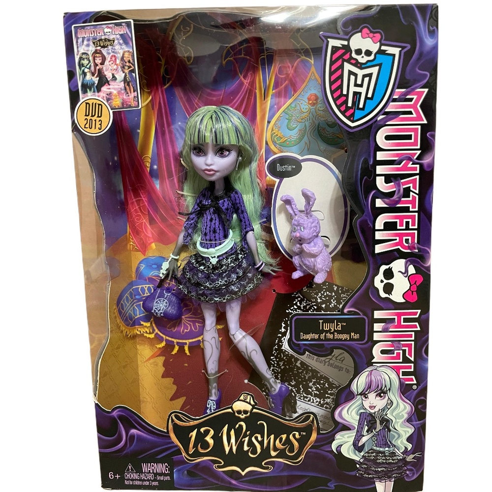 Monster High 13 Wishes Series Twyla Boogeyman Fashion Doll NIB NEW!